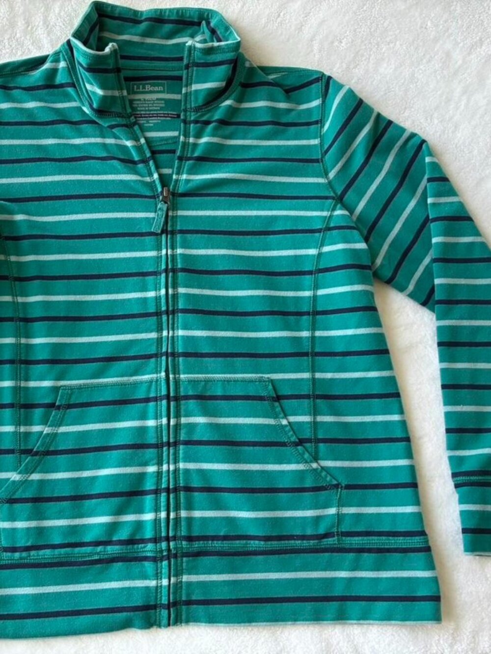 L.L.Bean Women's Green and Blue jacket